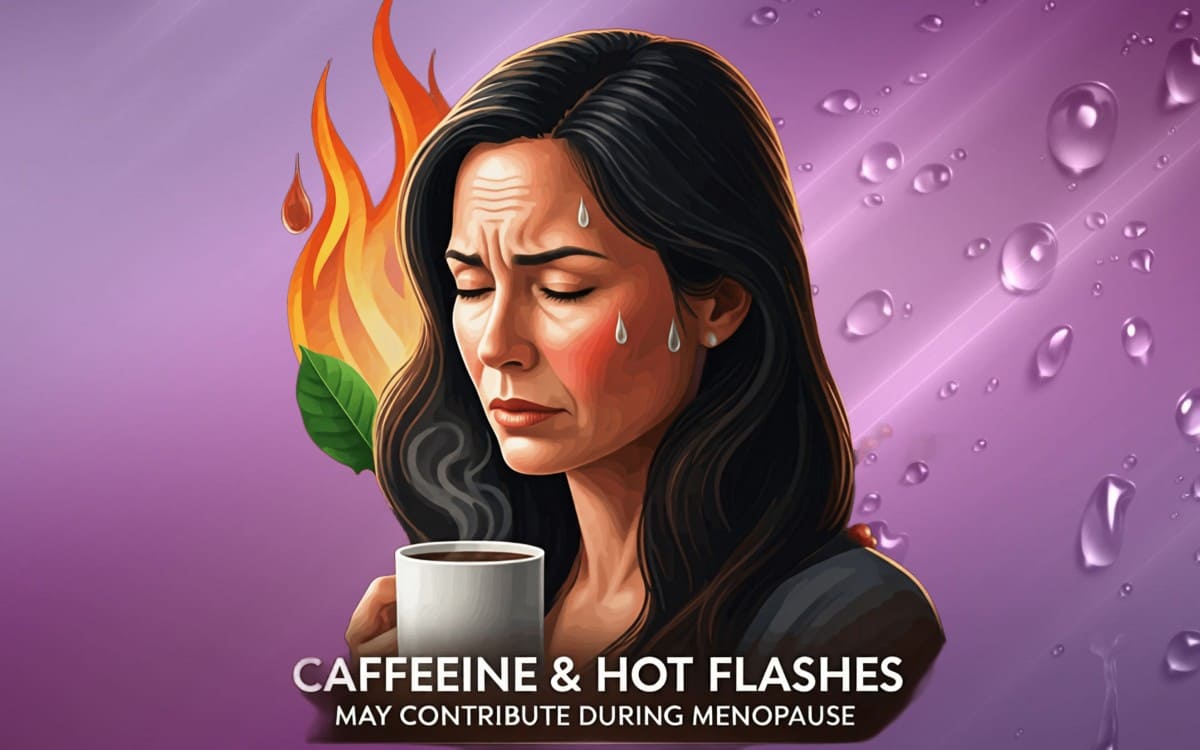 How caffeine may contribute to hot flashes during menopause