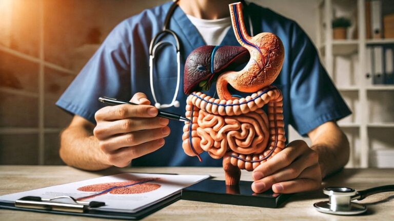 doctor holding digestive system gut health 1600x900 1