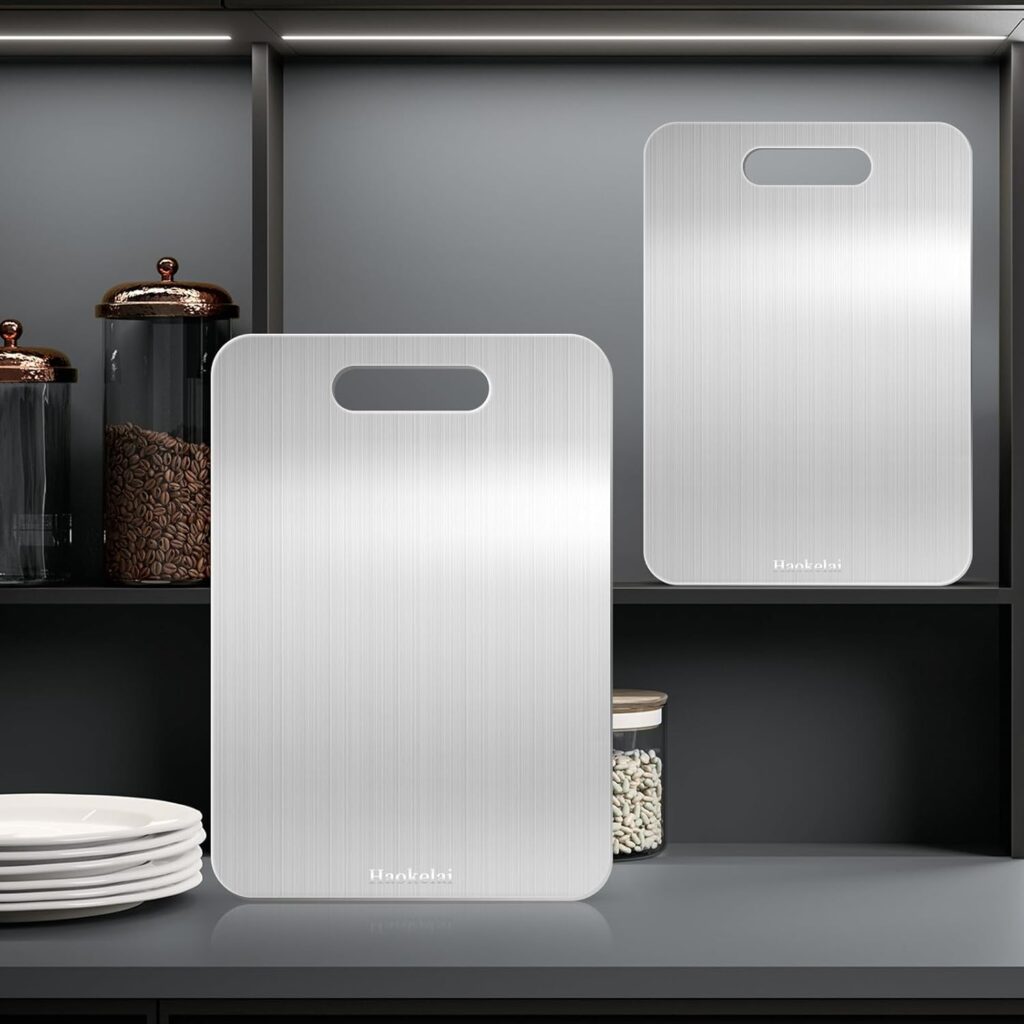 Katori Titanium Cutting Board review and honest customer feedback on the pure titanium, dishwasher-safe kitchen tool.