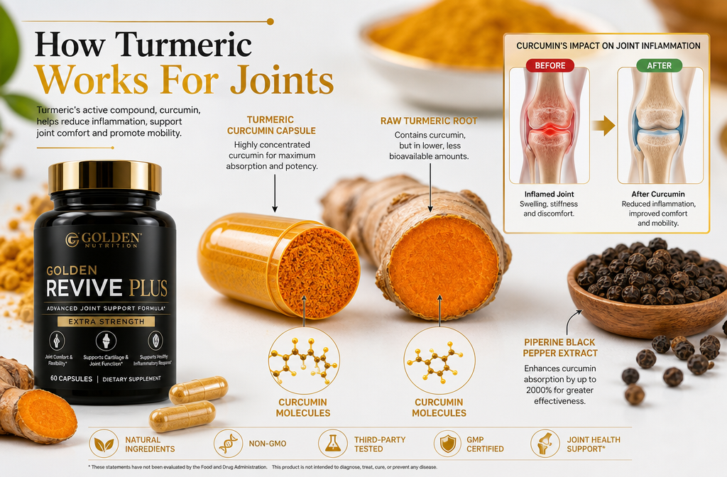 best turmeric joint supplement 1 Detailed () editorial image showing a close-up cross-section comparison of turmeric curcumin capsule versus raw turmeric
