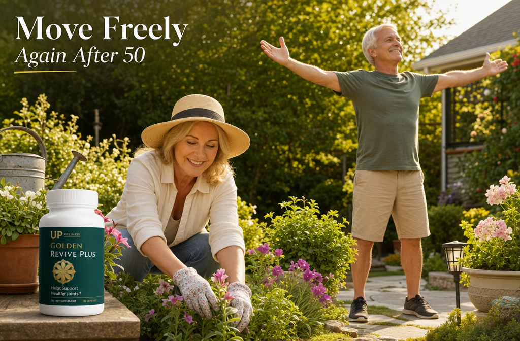 Supplement good for inflammation 3 Detailed () lifestyle editorial photo showing an active senior couple in their 60s — smiling, walking comfortably through a