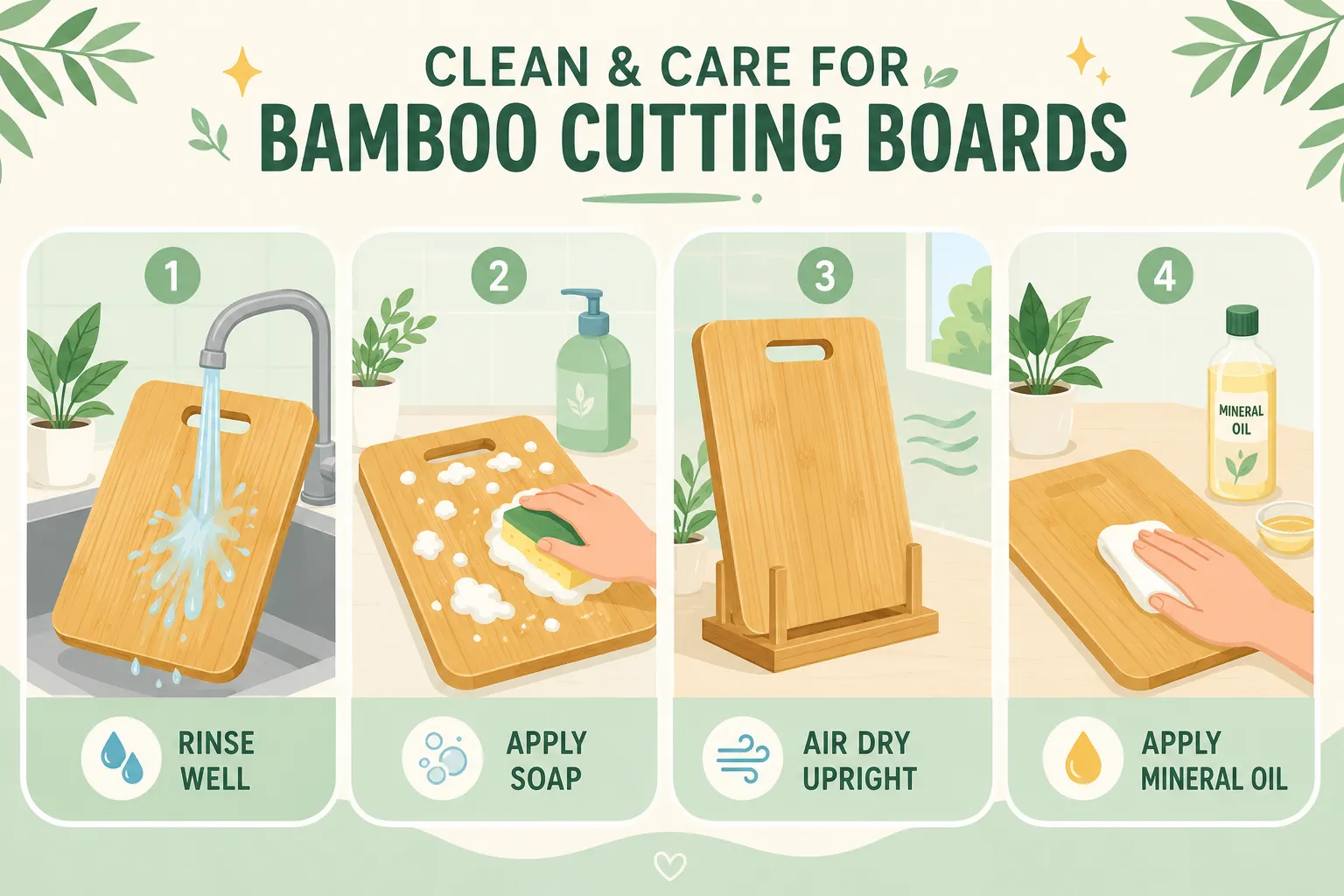 Does Bamboo Harbor Bacteria? 4 How to Sanitize Bamboo Cutting Boards Properly