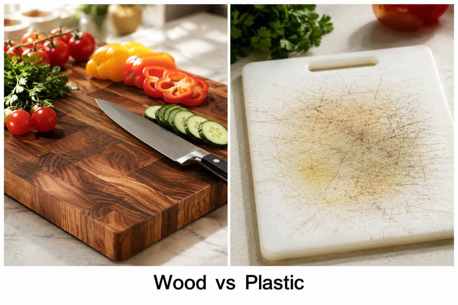 Wooden Cutting Board vs Plastic 2 Key Takeaways