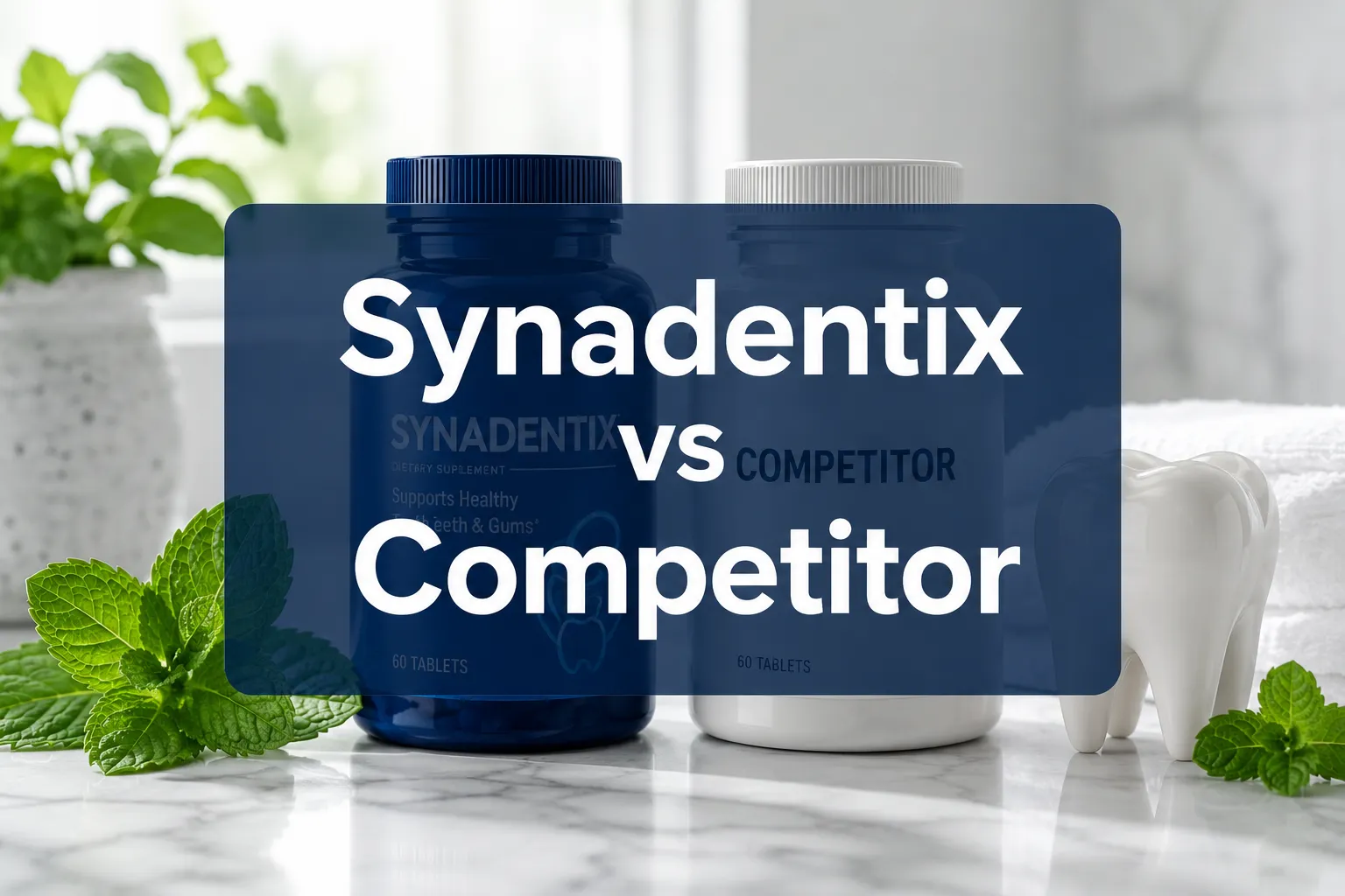 Synadentix vs Competitor 1 Professional () hero image with 'Synadentix vs Competitor' in crisp white on a deep navy semi-transparent panel, centered