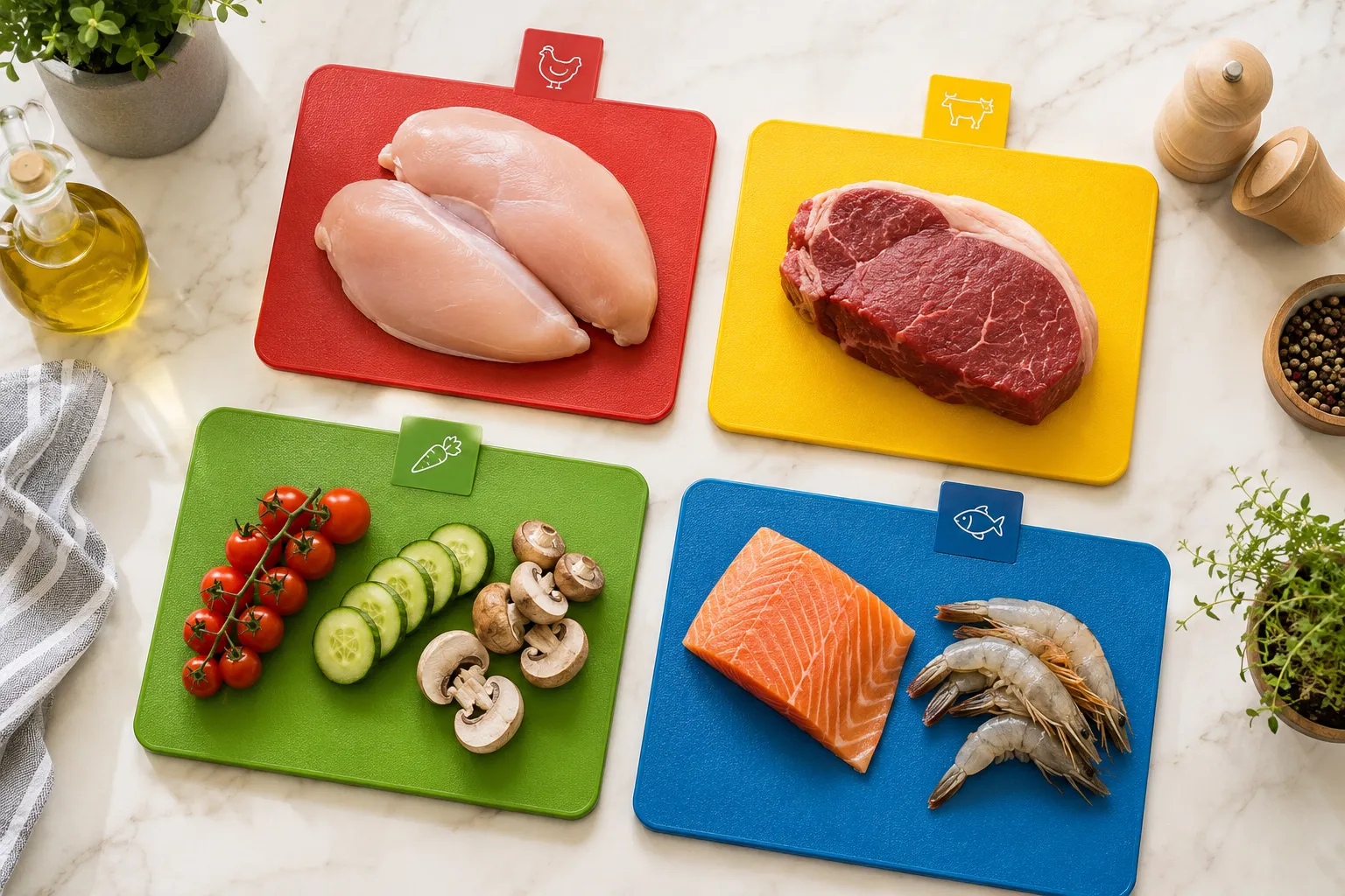 Best Cutting Boards for Raw Meat: 9 Hygienic Options Compared Buyer Safety Guide 2026 6 What Color Cutting Board Should I Use for Raw Meat?