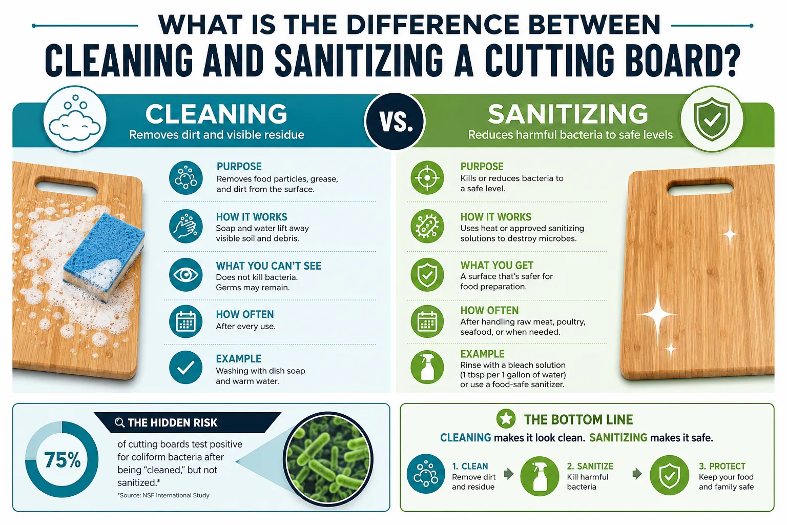 How to Sanitize a Cutting Board: The Safest Ways to Kill Germs and Bacteria 3 What Is the Best Way to Sanitize a Wooden Cutting Board