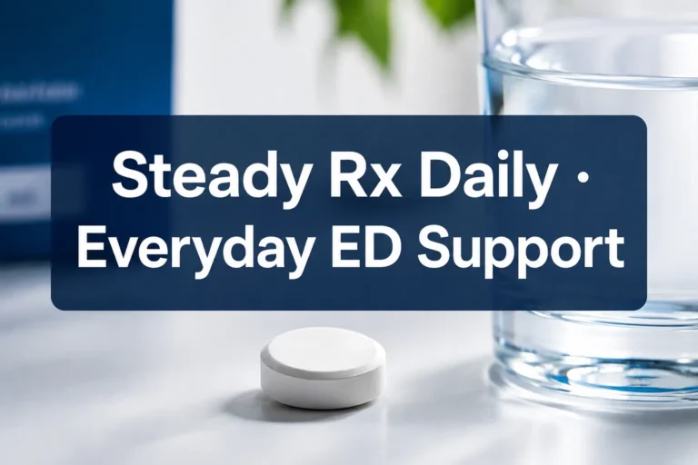 Steady Rx Daily tablet · everyday ED support (Tadalafil 5mg)